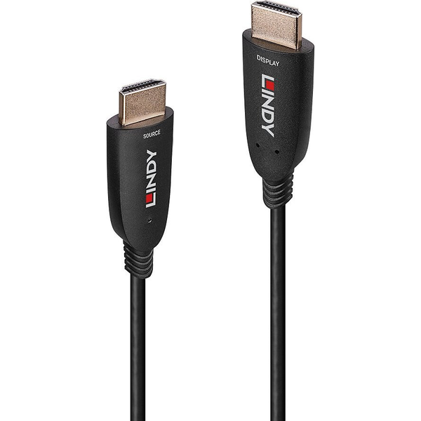 Lindy 38518 HDMI-kabel 100 m HDMI Type A (Standard) Sort