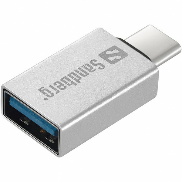 Adaptér USB 3.2 Gen1 Type-C na USB-A LogiLink, 0,15 m, OTG, hliníkový,