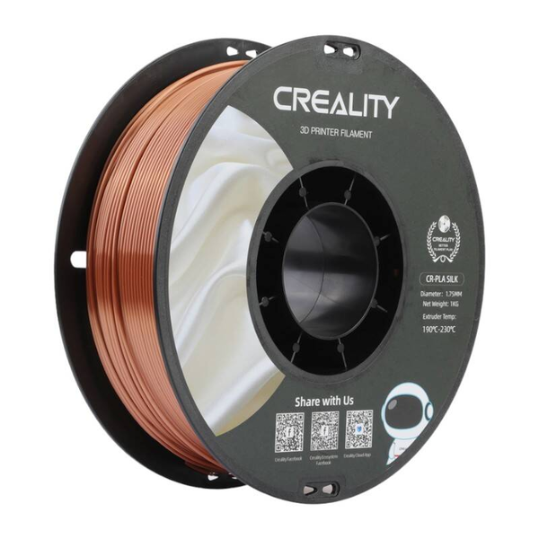 CR-Silk PLA Filament Kupferrot, 3D-Kartusche (1 kg, 1,75 mm, auf Rolle)