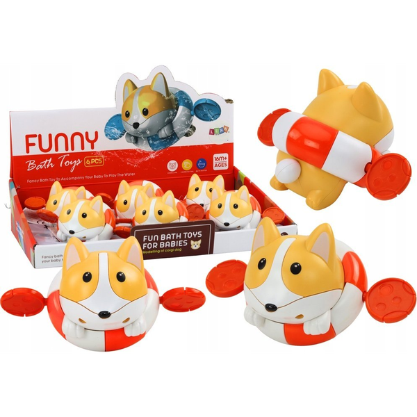 Mechanikus Felhúzható Fürdőjáték Róka A Keréken 18047