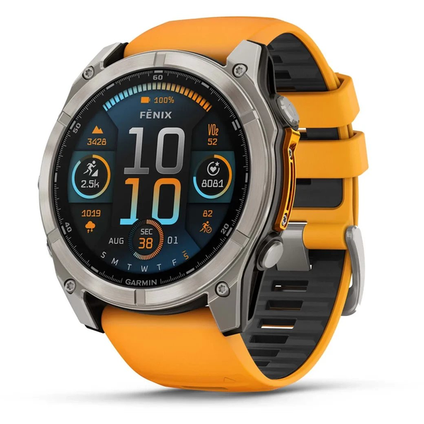 Garmin Fenix 8 AMOLED Sapphire 51mm Titán Okosóra