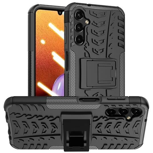 Gigapack Defender Samsung Galaxy A14 5G (SM-A146) autógumi mintás tok fekete (GP-136534) (GP-136534)