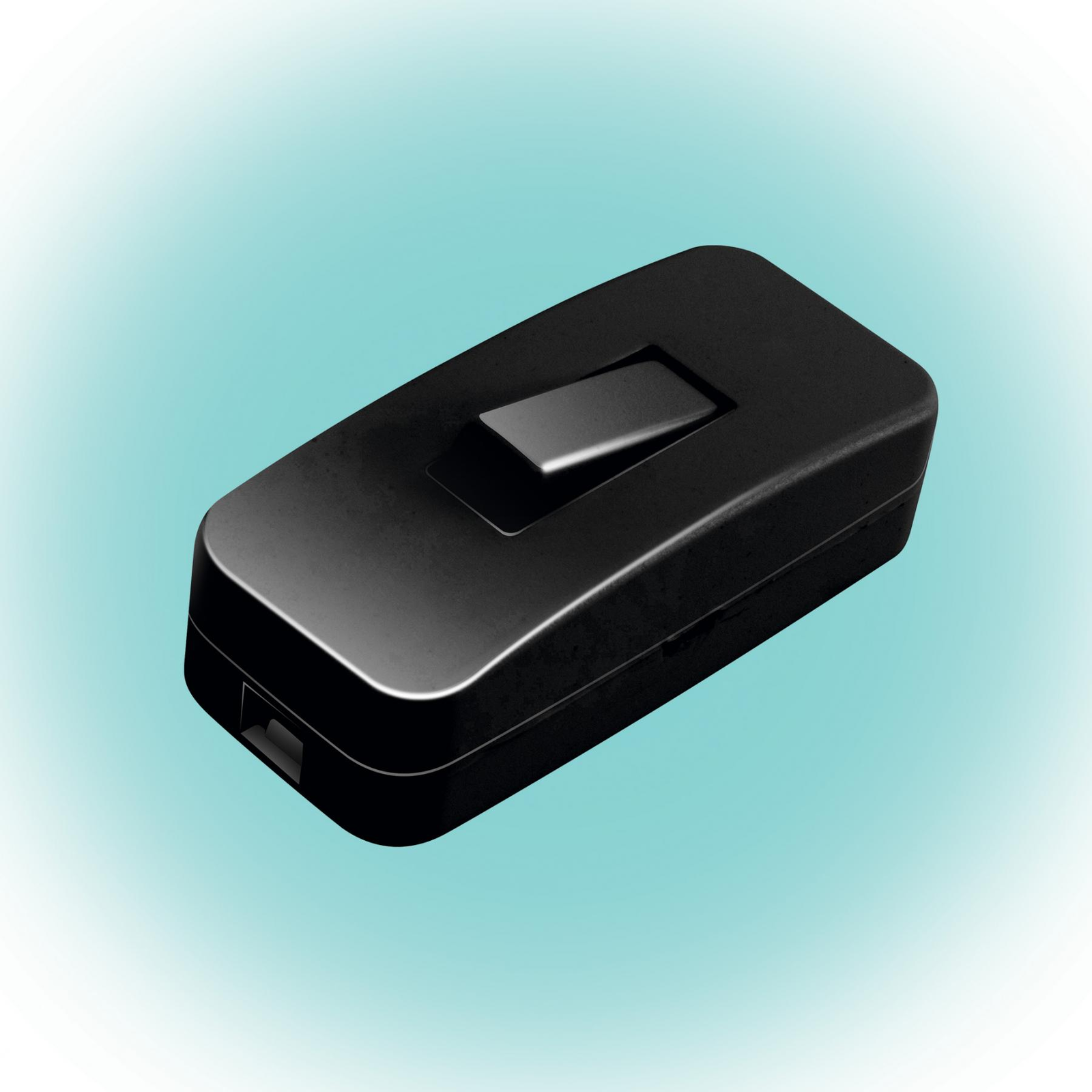 Somogyi NV 1K/BK Zsinórközi Egypólusú kapcsoló - Fekete (NV 1K/BK)