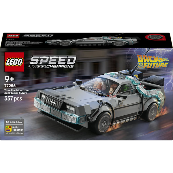 LEGO Speed Champions 77256 DeLorean – časový stroj z Návratu do budúcnosti