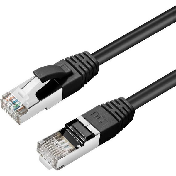  MicroConnect CAT6A S/FTP 2m Black LSZH