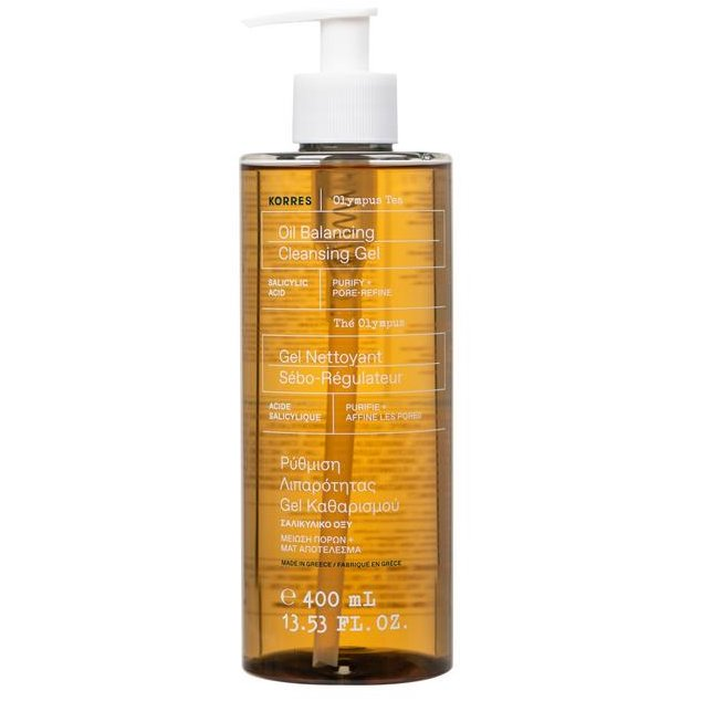 KORRES Olympus Tea Oil Balancing Cleansing Gel, 400 ml (5203069127908)