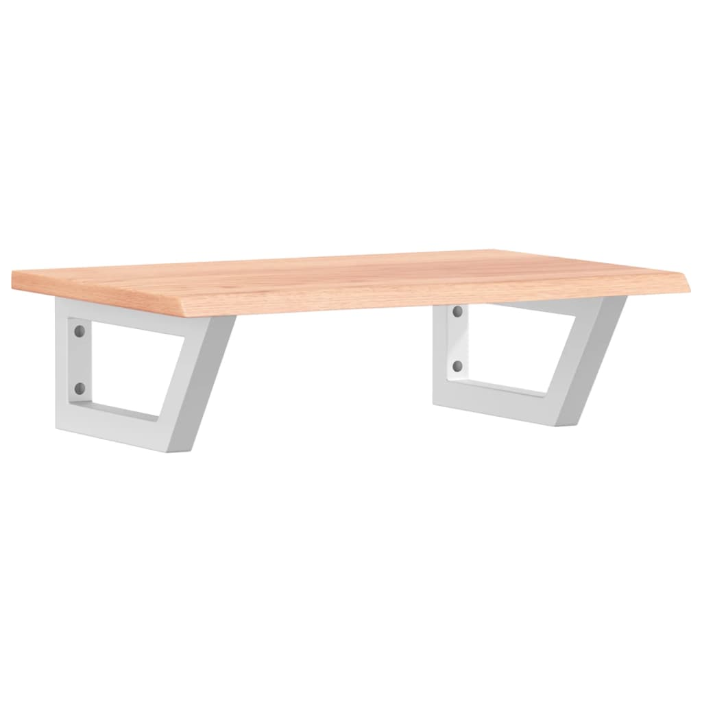 acél és tömör tölgyfa falra szerelhető mosdópolc (3302562)