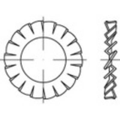 Fogazott alátét, belső Ø: 6.4 mm DIN 6798 500 db TOOLCRAFT 138455 (TOO138455)