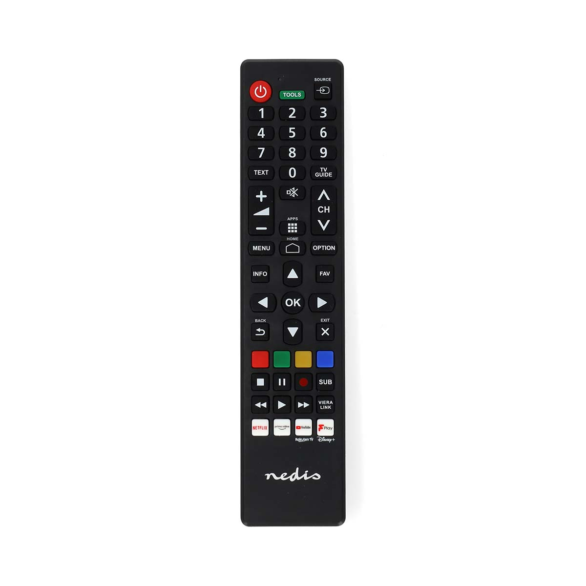 Nedis TVRC45PASHBK Távirányító Panasonic / Sharp TV-hez (TVRC45PASHBK)