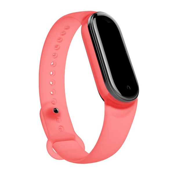 Gigapack Xiaomi Mi Band 5 резервна каишка, силиконова, регулируема, червена