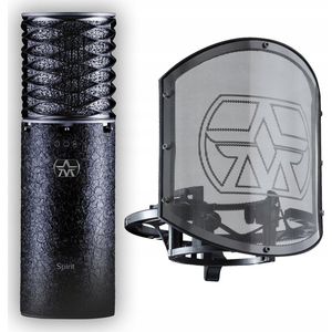 Aston Microphones Spirit Black Bundle Mikrofon pojemnościowy + pop filtr