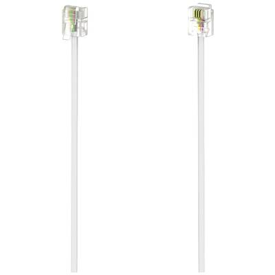 Hama 00201135 telefonkabel 10 m Hvid
