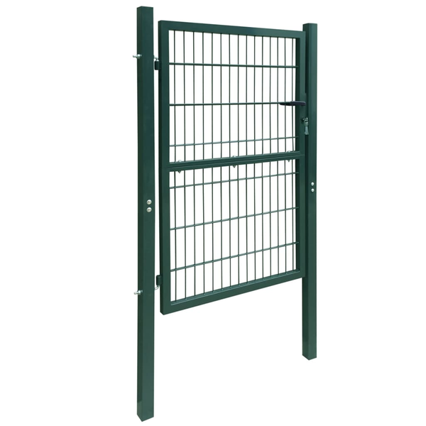 Poartă pentru gard 2D (simplă), verde, 106x230 cm