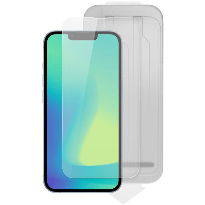 Spello Clear Glass iPhone 13 / 13Pro / 14 / 16e üvegfólia - 2db + pormentesítő applikátor (93612151300004)