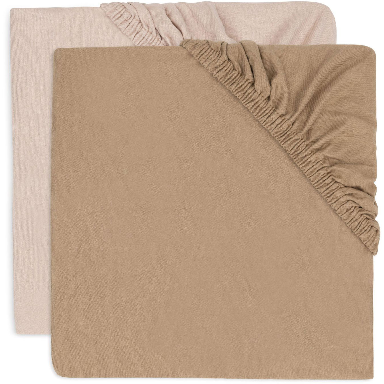 Jollein Sheet Wild Rose / Biscuit 2 pcs (8717329393189)