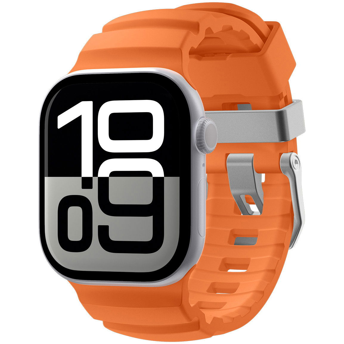 Spigen Silicone Band Apple Watch 49mm / 46mm / 45mm / 44mm - narancsszín (AMP10509)