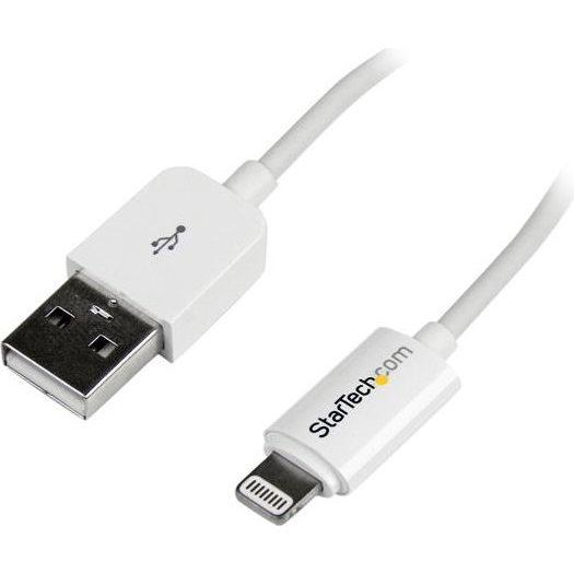 StarTech.com USBLT3MW Lightning kabel 3 m Hvid