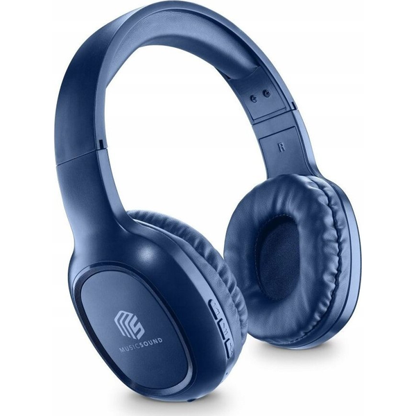 Music Sound BTHEADBBASICMSB Kopfhörer & Headset Kabellos Kopfband Anrufe/Musik Bluetooth Blau