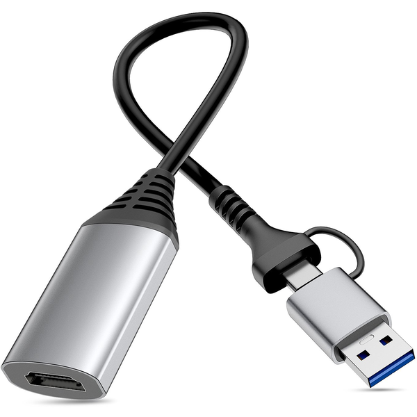 Equip Adapter USB-C/A->HDMI       1920x1080/ 60Hz       Alu.