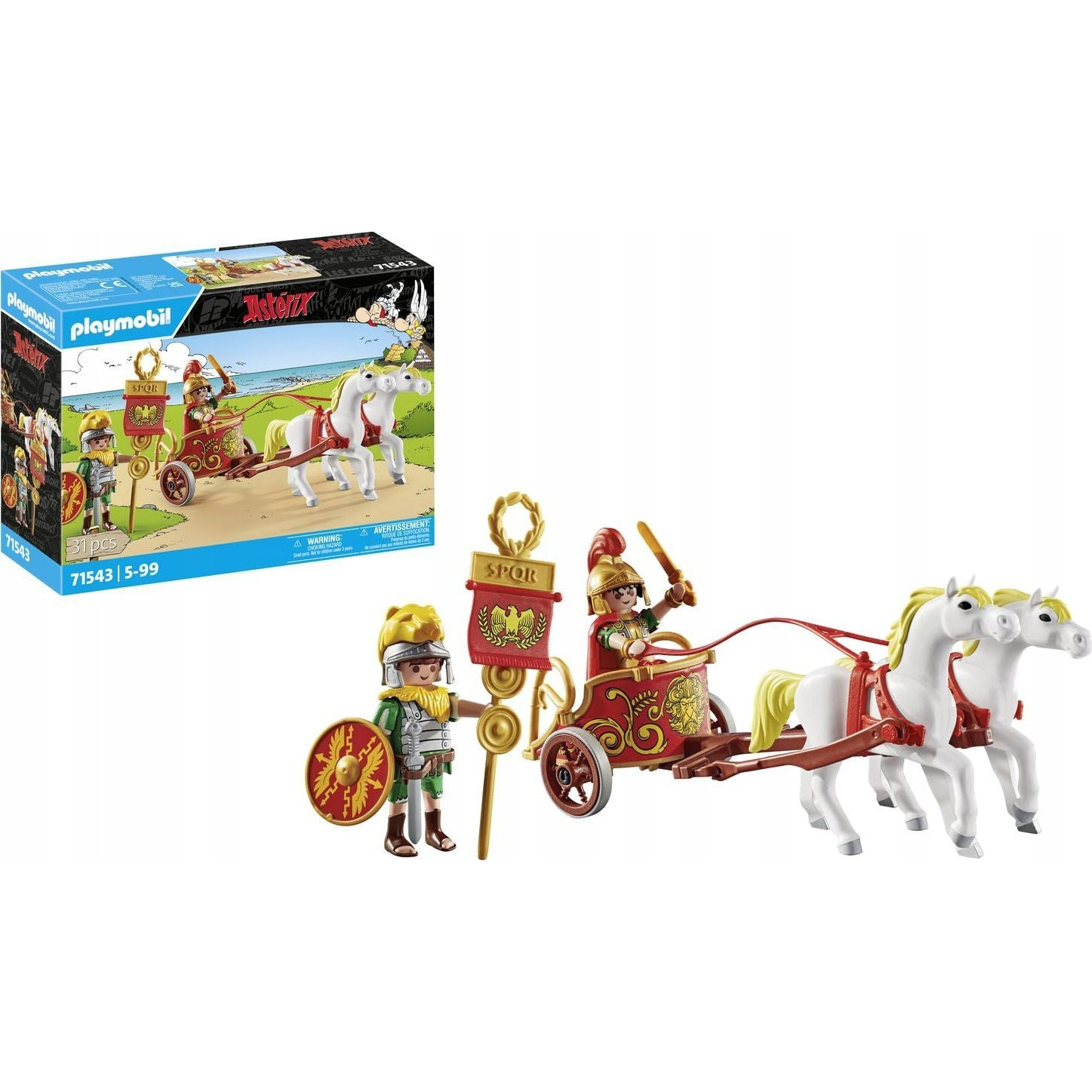 PLAYMOBIL 71543 Asterix - Római Harci Szekér figura készlet (GXP-930765)