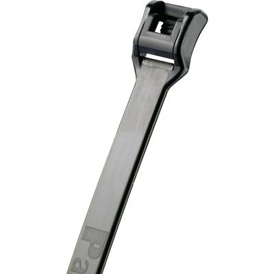 Panduit ILT3S-C0 ILT3S-C0 Kábelkötöző 292 mm 4.80 mm Fekete Lapos fej geometriával, Időjárásálló 1 db (ILT3S-C0)
