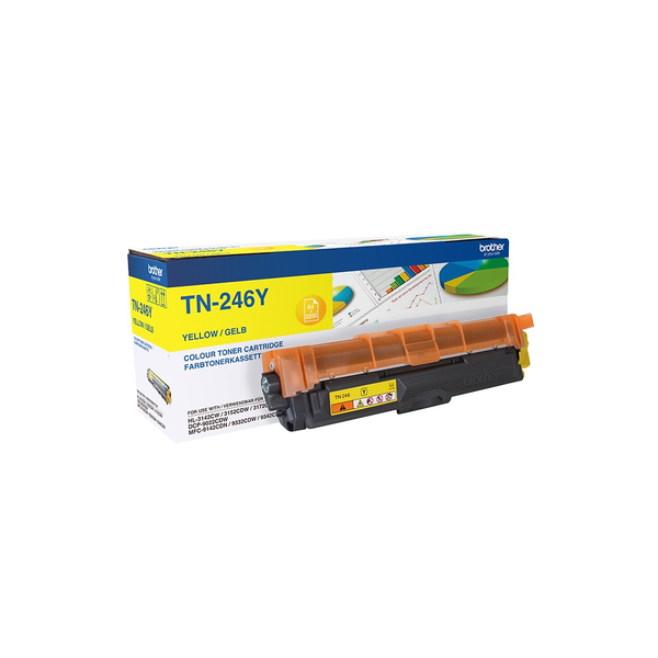 Brother TN-246Y tonerpatron 1 stk Original Gul
