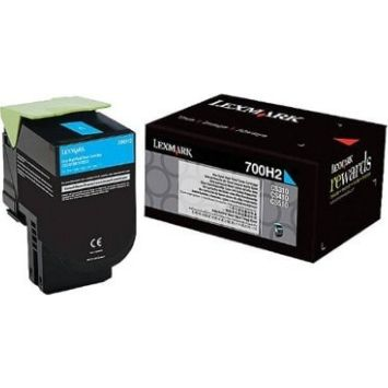 Тонер касета Lexmark 70C0H20, циан