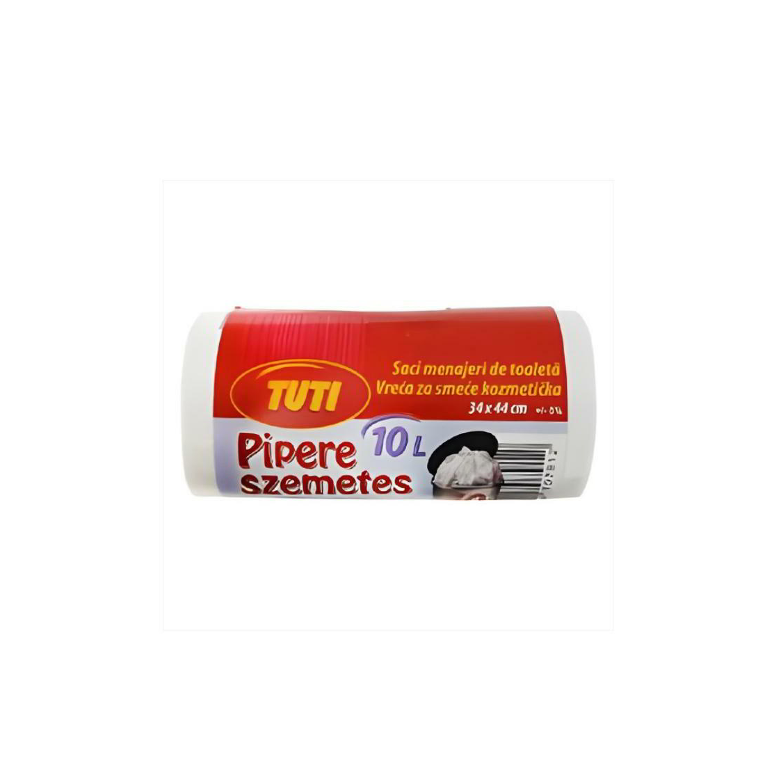 Tuti Pipere Szemeteszsák 10 l (40 db / tekercs) - Fehér (5999884707912)