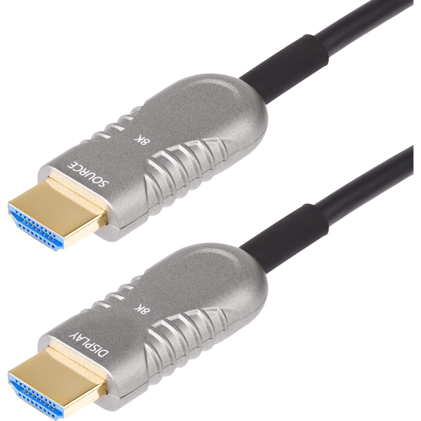 StarTech.com 8K-A-50F-HDMI-CABLE HDMI-kabel 15,2 m HDMI Type A (Standard) Sort, Sølv