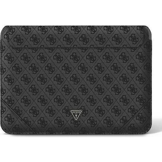 Husa Premium Guess Sleeve Uptown Triangle Logo, Compatibila Cu Laptop / Macbook 16 Inch, Negru - 39950
