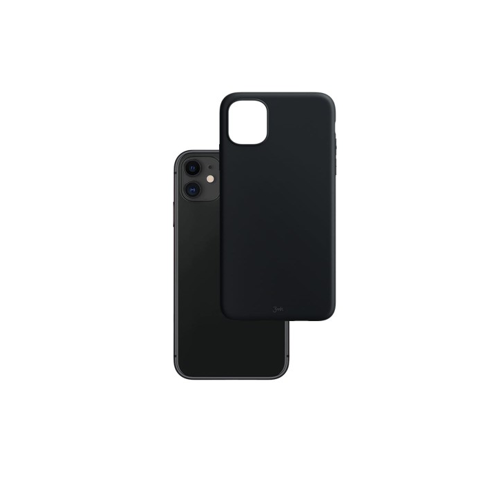 3mk Apple iPhone 11 Szilikon Tok - Fekete (3M001554)