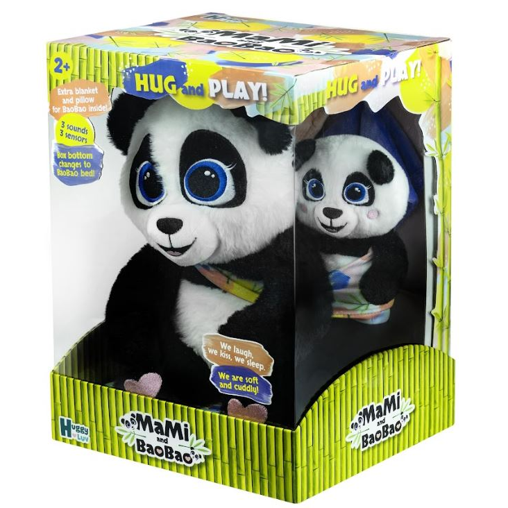TM Toys Interaktív plüss panda mama & baobao (DKO0372) (DKO0372)