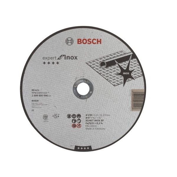 Bosch 2608600096 Expert for Inox 230 mm Darabolótárcsa egyenes