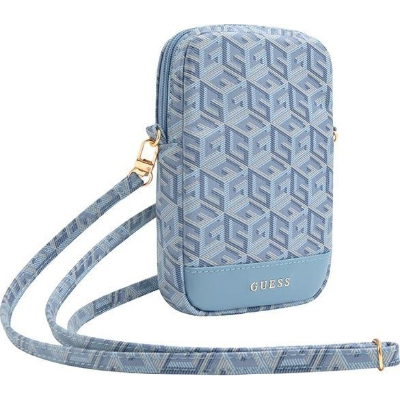 Guess Zip GCube Bottom Stripe GUWBZPGCSPGB kis táska, kék (GUWBZPGCSPGB)