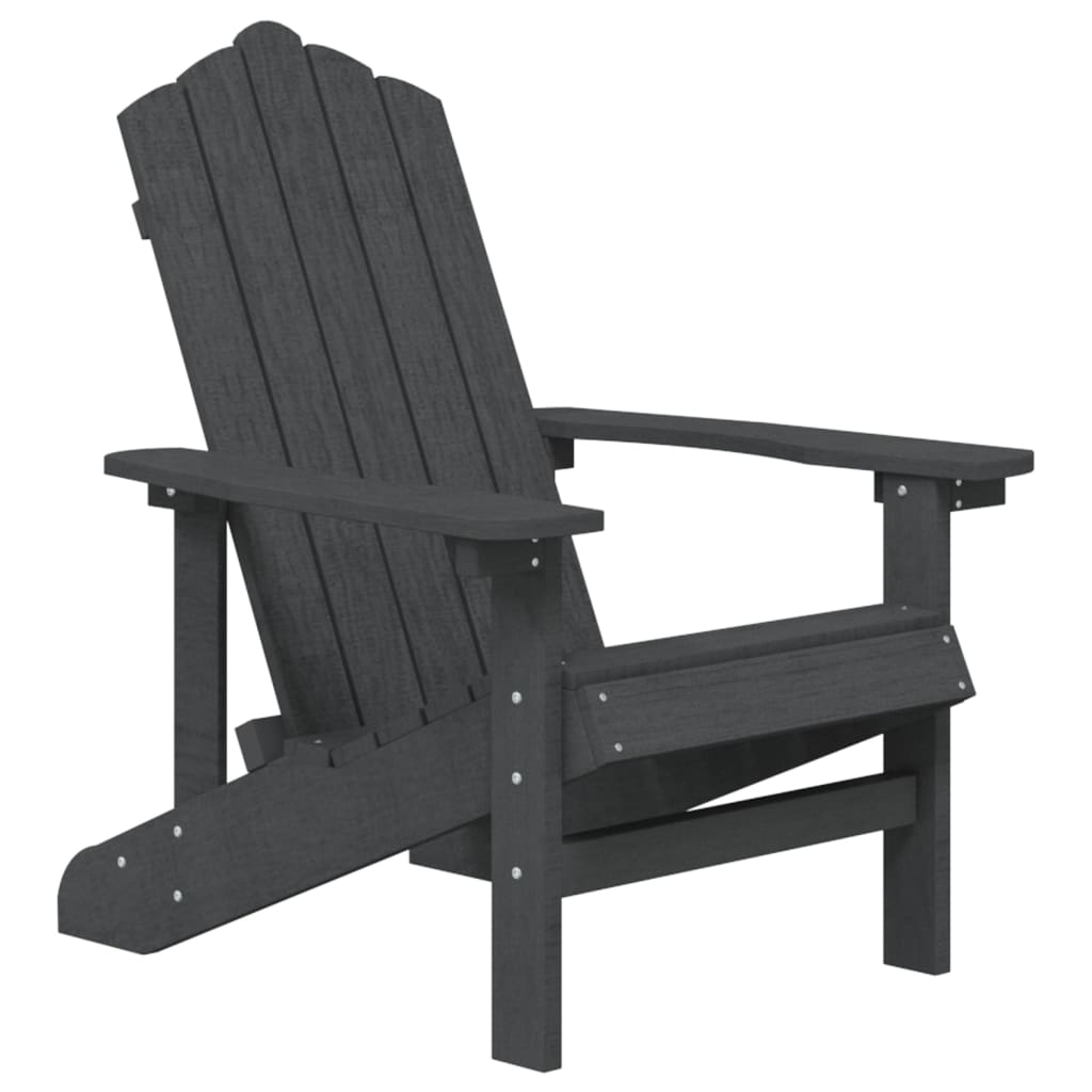 antracitszürke HDPE kerti adirondack szék (318638)