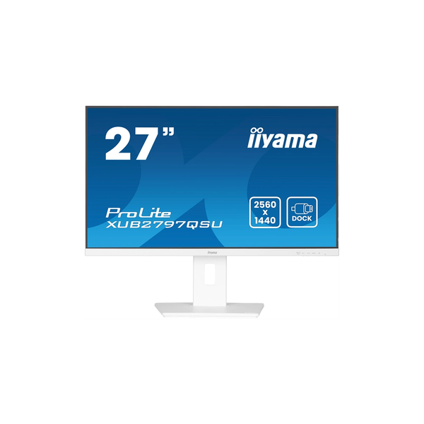 iiyama ProLite XUB2797QSU-W2 computerskærm 68,6 cm (27") 2560 x 1440 pixel Quad HD LED Hvid