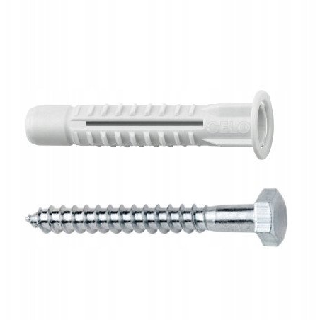 Univerzální hmoždinky 10mm se šrouby 6x80mm polyetylen Celo 910MZKK 25 Ks.