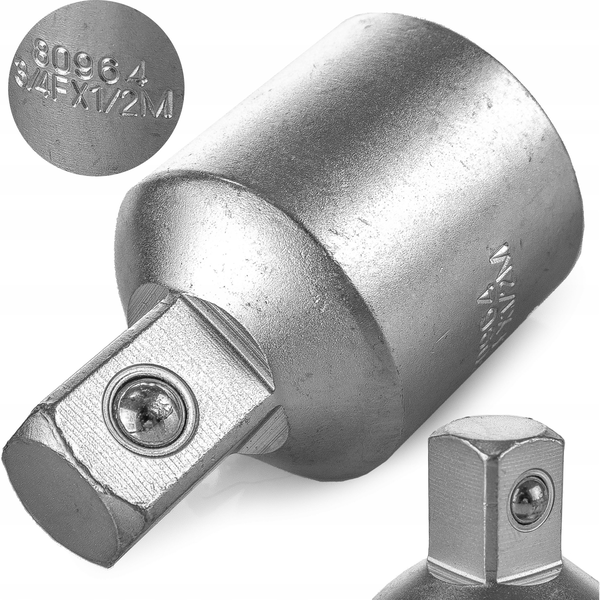  Forcekraft Adapter 3/4"(F)x1/2"(M)