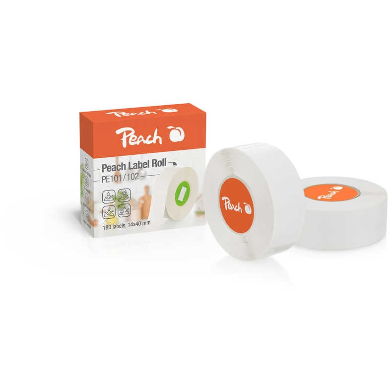 PEACH PE101 14x40 mm, 180 darab, fehér (PE101)