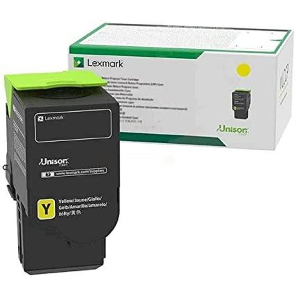 Lexmark 78C0U40 tonercartridge Geel