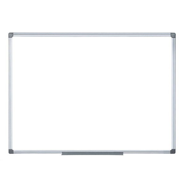 VICTORIA, Бяла дъска, магнитна, емайлирана, 60x90 см, алуминиева рамка, VICTORIA