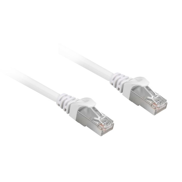 Patchkabel RJ45 Cat.6a SFTP (weiß, 3 Meter, LSOH (Halogenfrei))