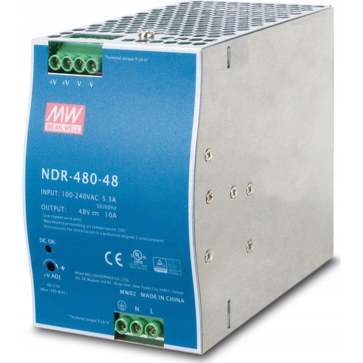 Planet Industrial Din-Rail Power Supply (PWR-480-48)