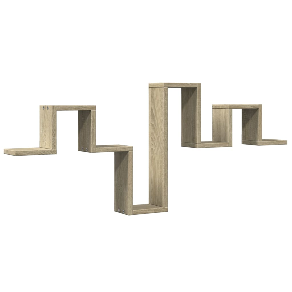 sonoma tölgy színű szerelt fa fali polc 104,5 x 10 x 43 cm (840725)