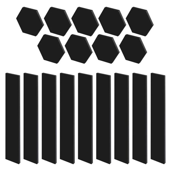 Emos GoSmart Lines fekete, 9 részből álló, 34 W, RGBIC dimmelhető, WiFi LED lámpa (ZIW269R)