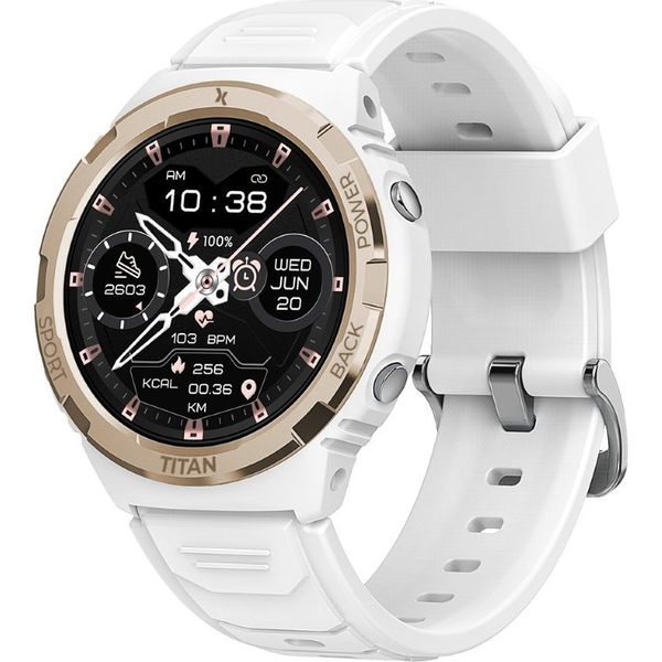 Maxcom FW100 Titan Valkiria смарт часовник, бял