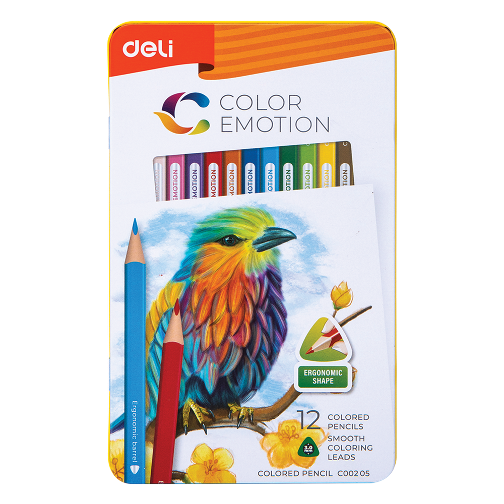 Deli Color Emotion színes ceruza készlet (12db / csomag) (DEC00205)