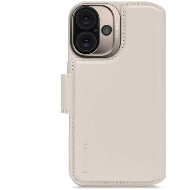 Decoded Leather Detachable Wallet clay iPhone 16 tok (D25IPO16DW5CY)