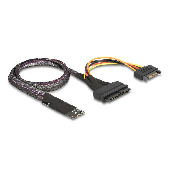Delock M.2 kulcs M - U.2 SFF-8639 NVMe adapter 50cm hosszú kábellel (62984) (delock62984)