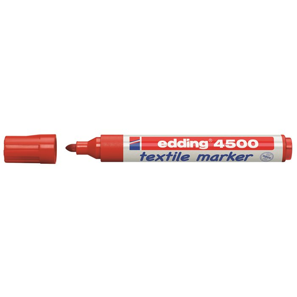 Edding 4500 permanentný popisovač Raketová koncovka Červená 1 ks